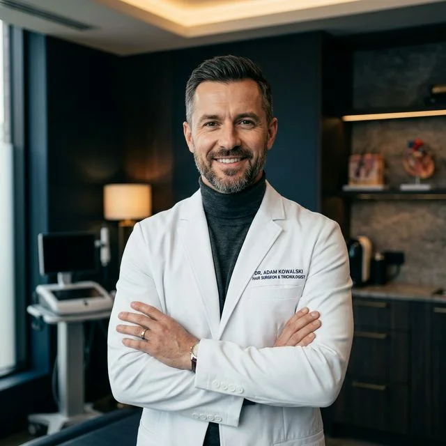 Dr. Adam Kowalski – specjalista trycholog i chirurg przeszczepu włosów